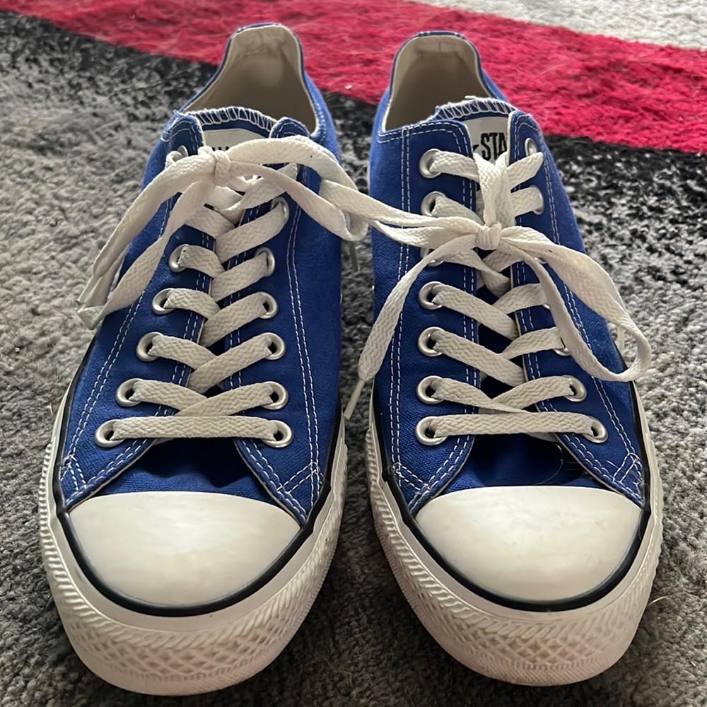 Blue Converse All Star Shoes